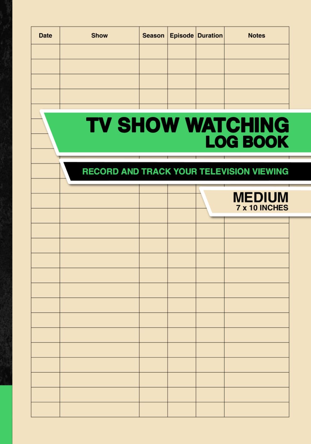 TV Show Watching Log Book: Record and Track Your Television Viewing | Medium baixar o livro de graça