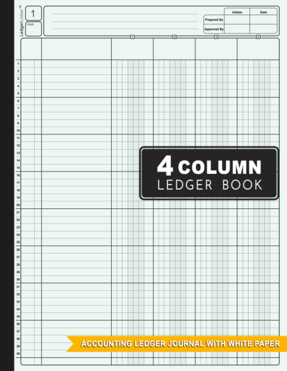 4 Column Ledger Book: Accounting Ledger Book | Columnar Pad Journal Notebook for Bookkeeping | income and Expense Log Book for Small Business and... | 4 Column Ledger Large size: 8,5" x 11" baixar o livro de graça