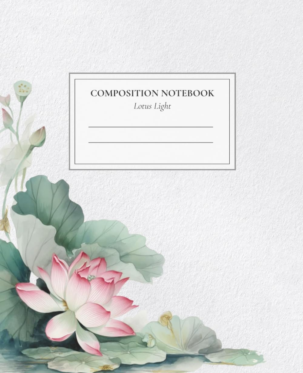 capítulo por capítulo baixar Lotus Light Composition Notebook: Botanical Wide Ruled Notebook for School, Work and Notes