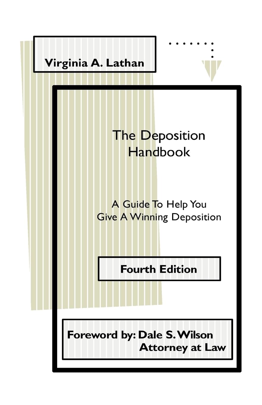 ler totalmente The Deposition Handbook: A Guide to Help You Give a Winning Deposition