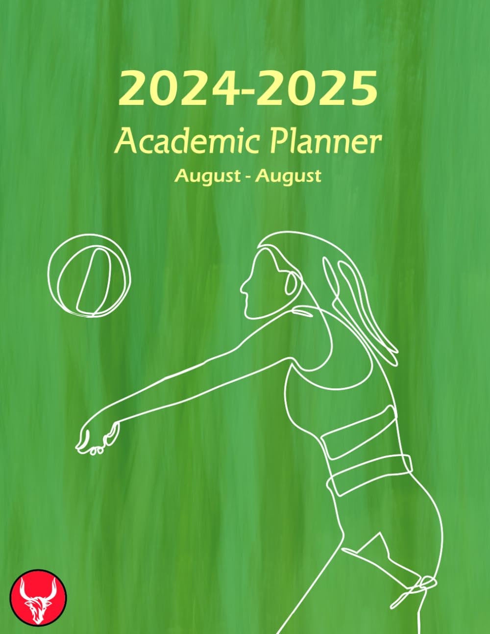 Academic Planner 2024-25: Volleyball - Simple 13 Month Calendar, August-August, 2 Pages to Month for School, College, Students, Teachers, 8.5"x11" baixar o livro de graça