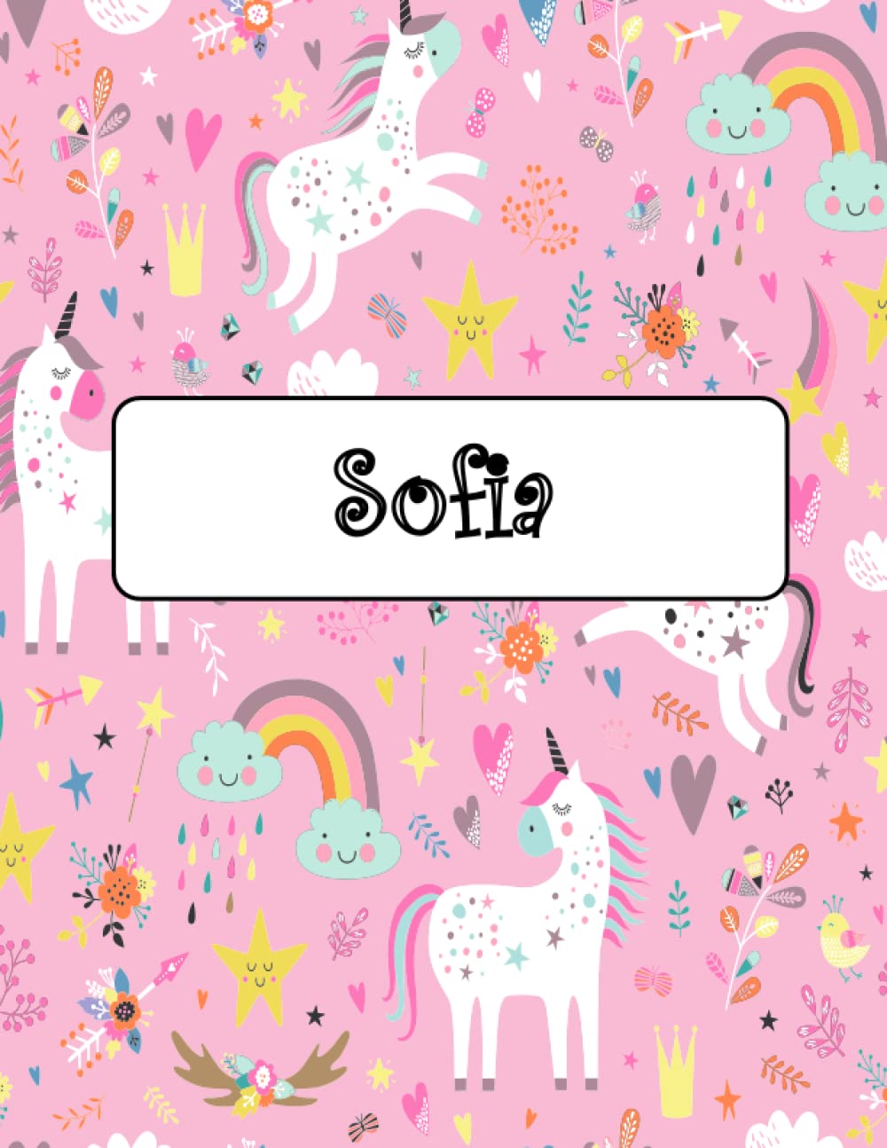 capítulo por capítulo baixar Sofia: Unicorn Notebook Personal Name Wide Lined Rule Paper | The Notebook For Writing Journal or Diary Women & Girls Gift for Birthday, For Student, Back to schoo | 160 Pages Size 8.5x11inch