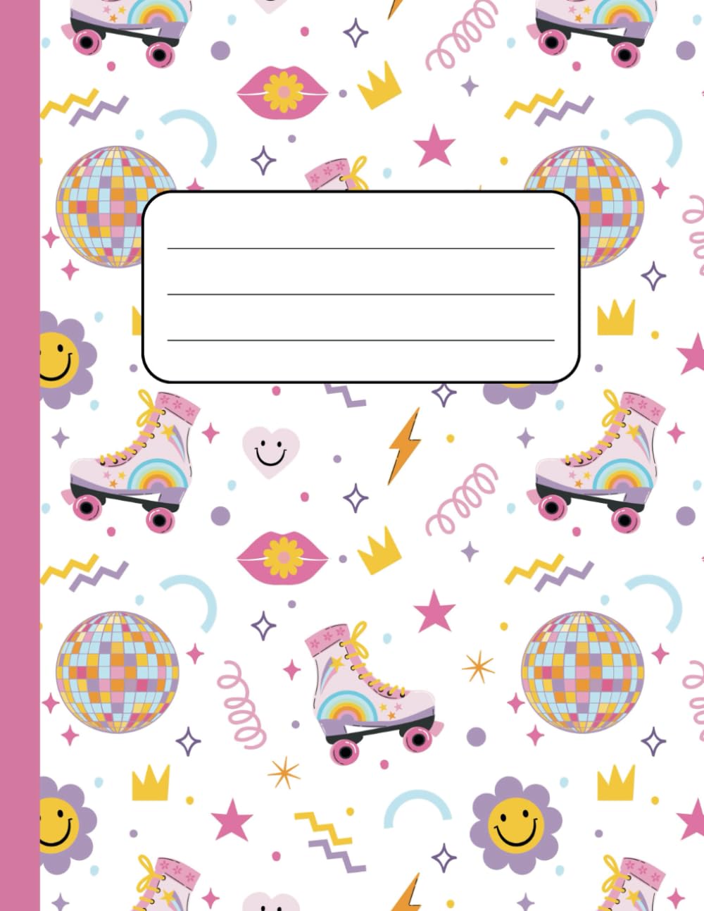 Roller Skate Disco Vibes Composition Notebook: Fun Retro Roller Skates & Disco Ball Design | Wide Ruled Notebook for Girls, Teens, and School | 110 Pages, 8.5 x 11 in baixar o livro de graça