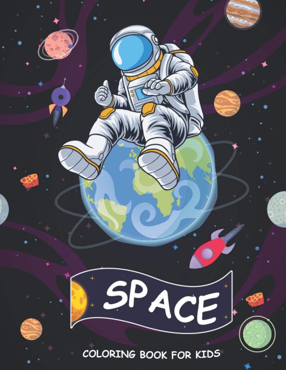 Space Coloring Book for Kids: Space Fun Coloring Book for Kids Ages 4-8 baixar livro de graça