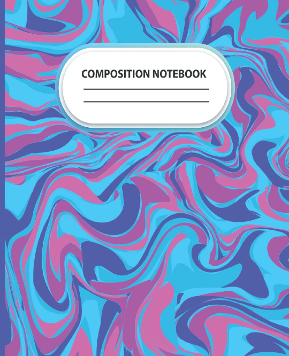 Composition Notebook: Blank Wide Ruled Paper Notebook, Blue pink trend marble background design to School Composition Book, Grade Level K-2 Draw and... - Large 7.5" x 9.25" By Waltraud Hartung baixar livro de graça
