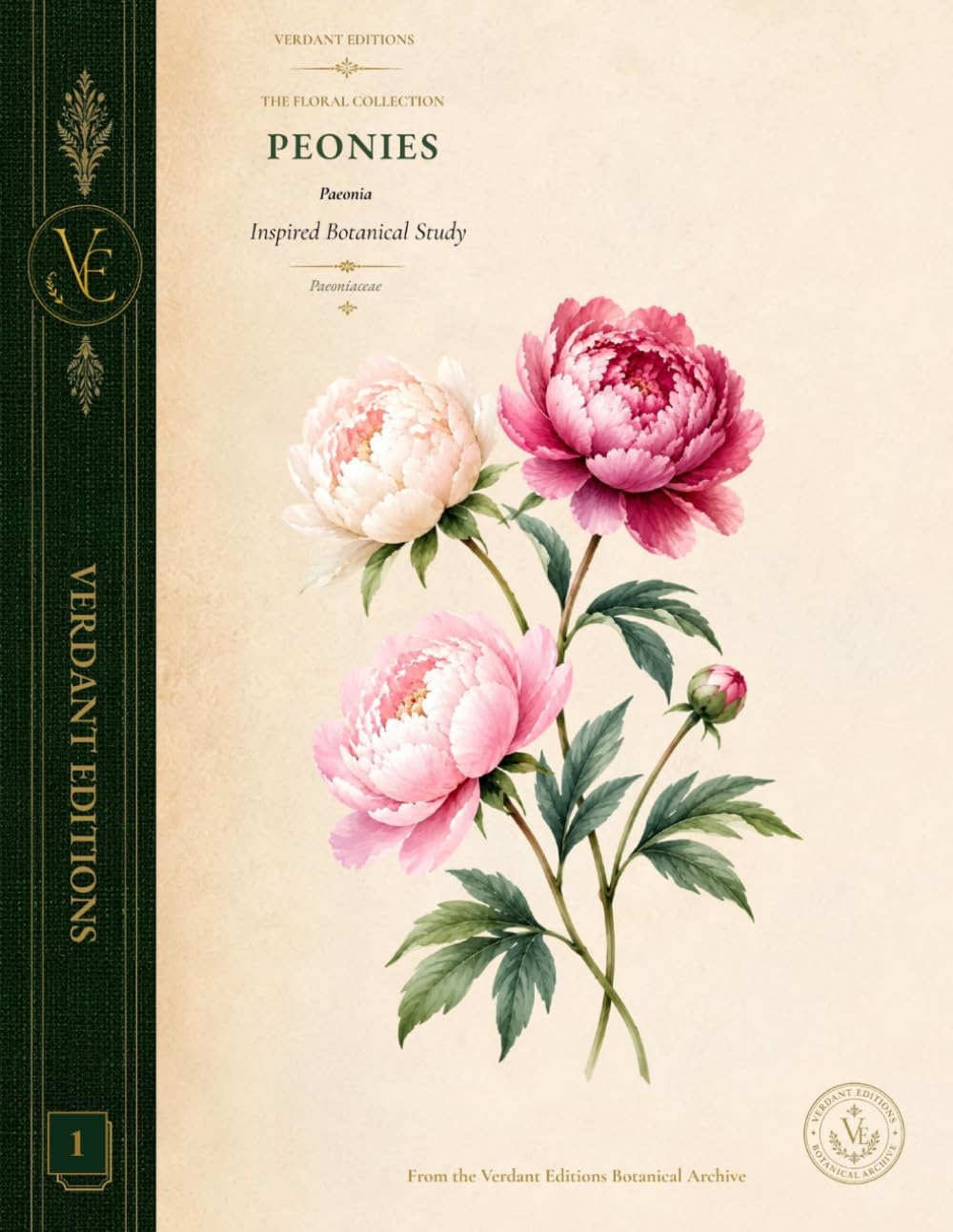 Verdant Editions Floral No. 1: Peonies Botanical Journal: Inspired Botanical Study
