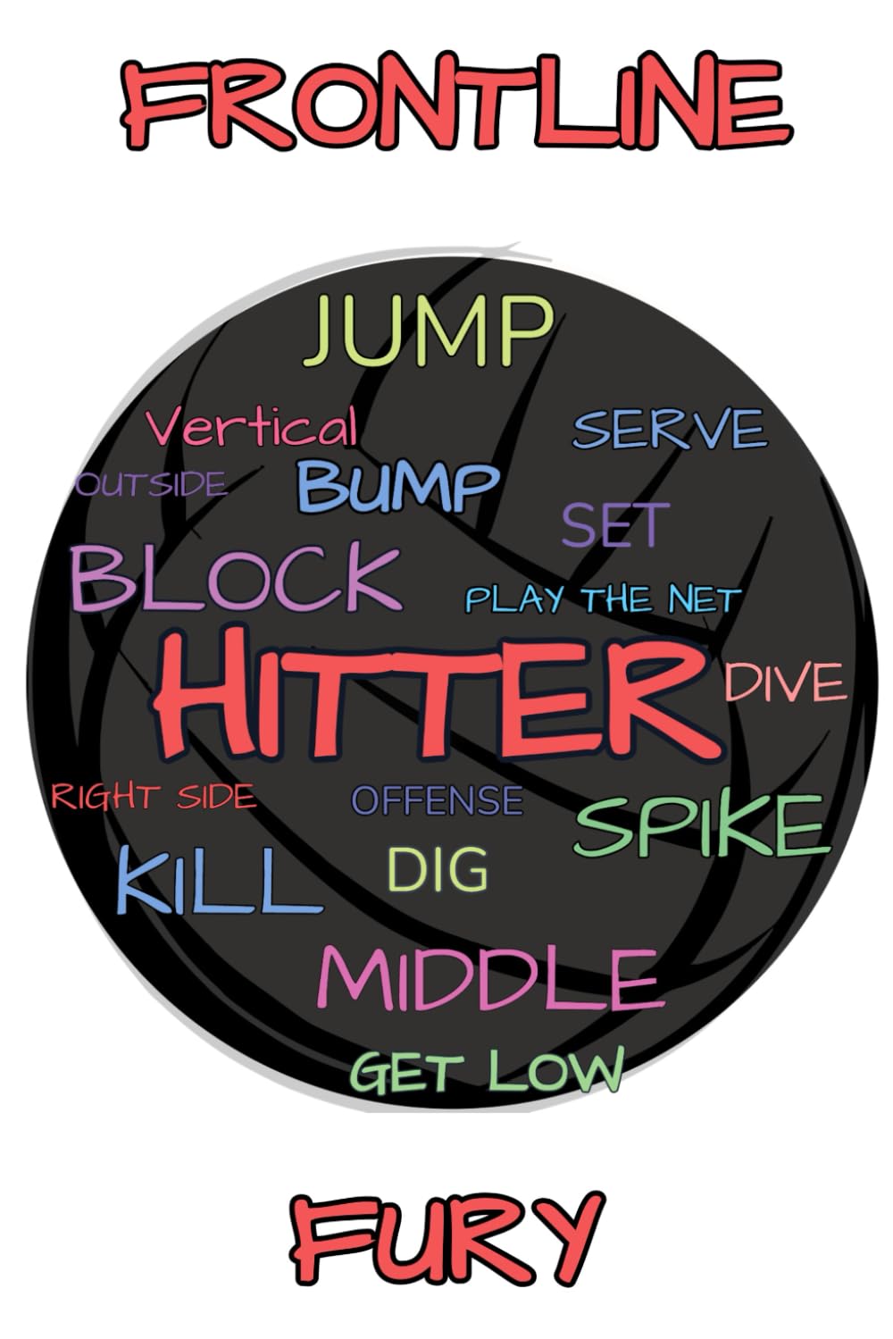 Frontline Fury: A volleyball journal for hitters | lined |120 pages | a great volleyball gift for nationals or districts baixar o livro de graça