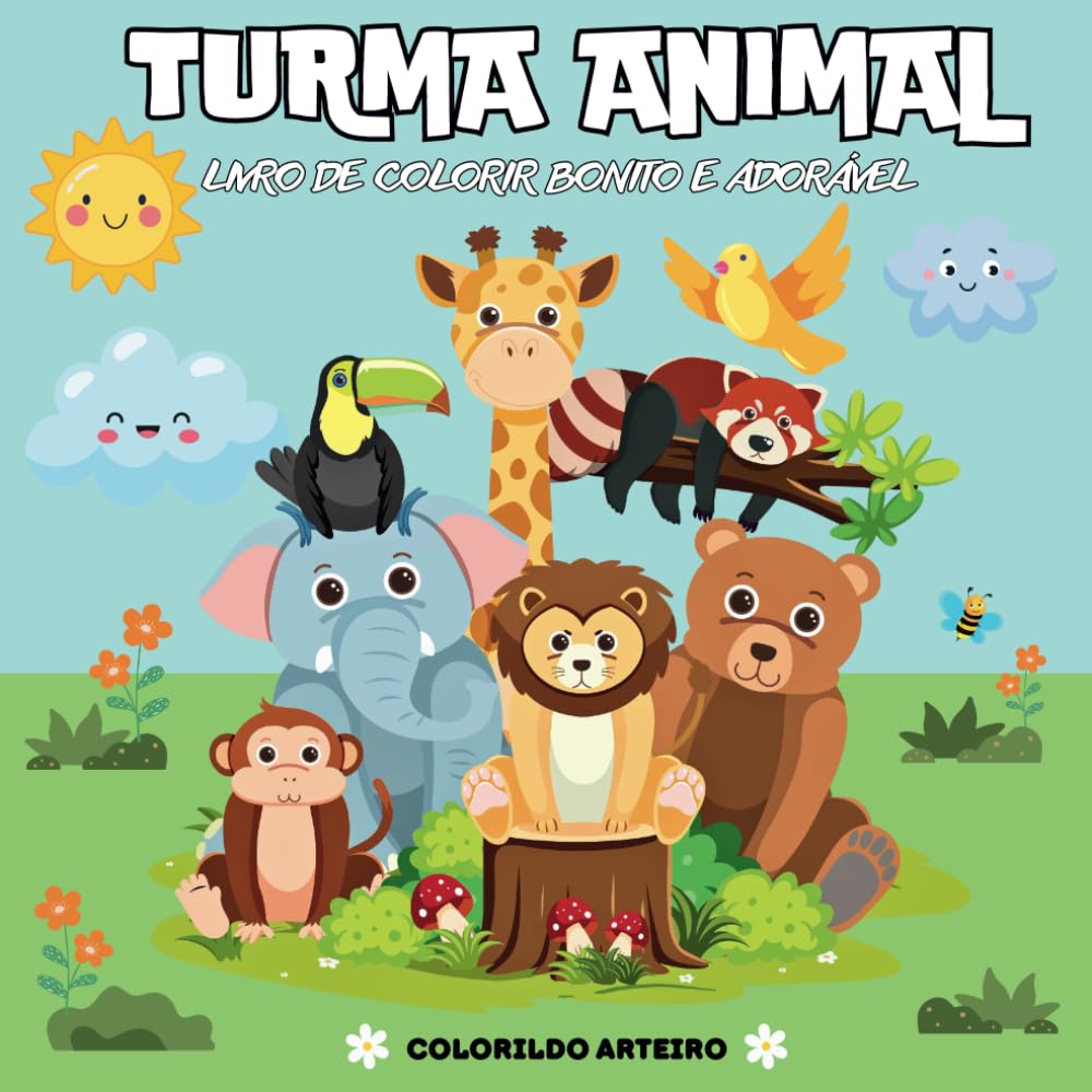 ler totalmente Turma Animal - Livro de Colorir - Colorildo Arteiro: Livro de colorir bonito e adorável (Portuguese Edition)