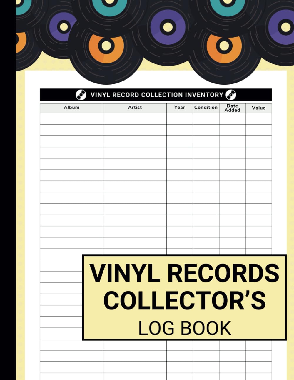 ler totalmente Vinyl Record Collection Inventory: Inventory Log Book for Collectors of Music Albums, Track and Review Your Vinyl Collection | Large