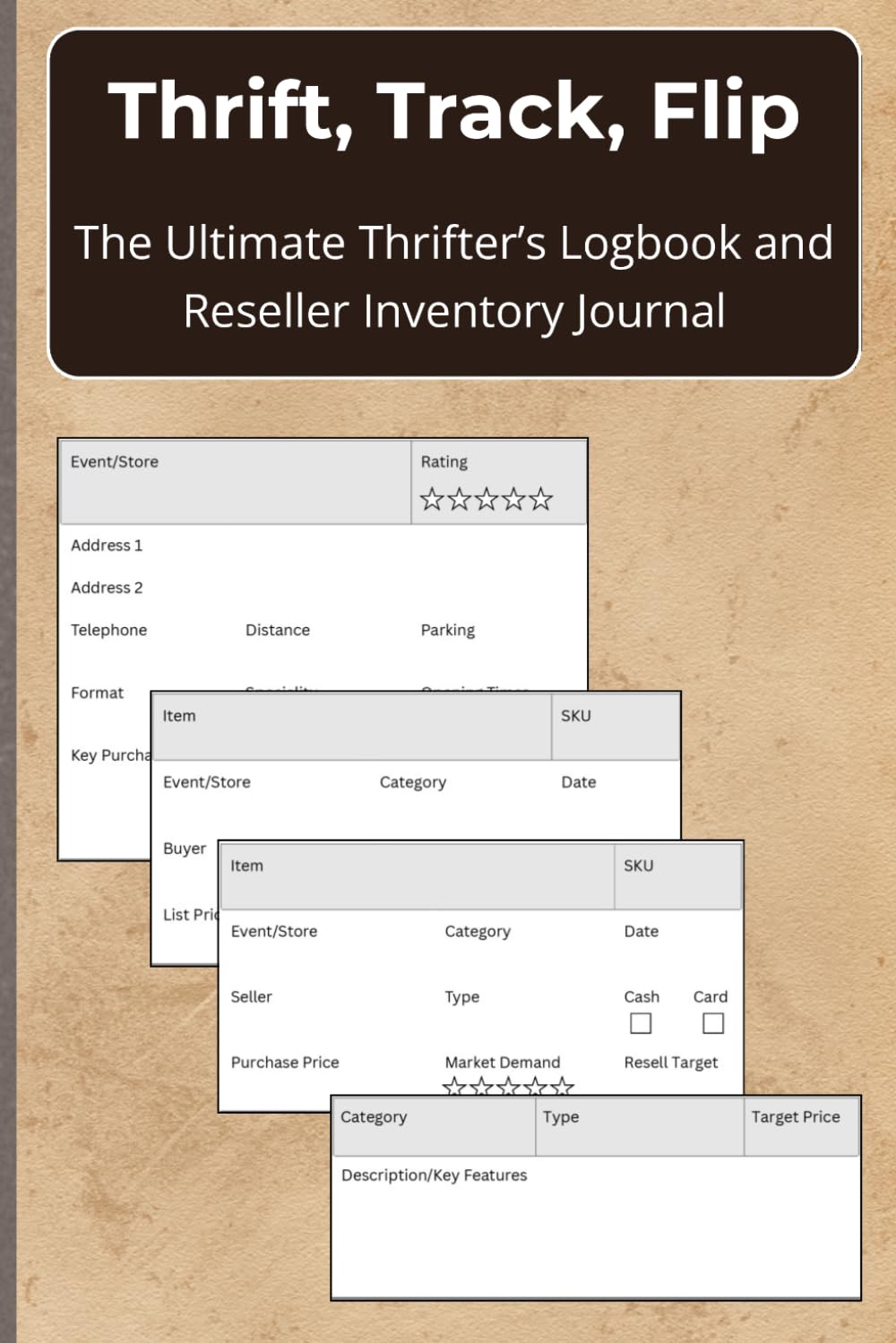 ler totalmente Thrift, Track, Flip: The Ultimate Thrifter's Log Book and Reseller Inventory Journal