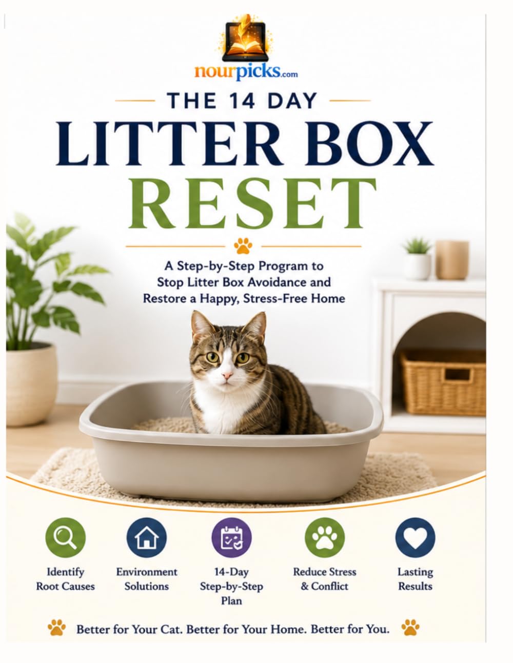 capítulo por capítulo baixar The 14 Day Litter Box Reset: A Step-by-Step Guide to Stop Cat Peeing Outside the Litter Box, and Build Lasting Litter Box Habits.: Solve House Soiling Problems, Reduce Stress.