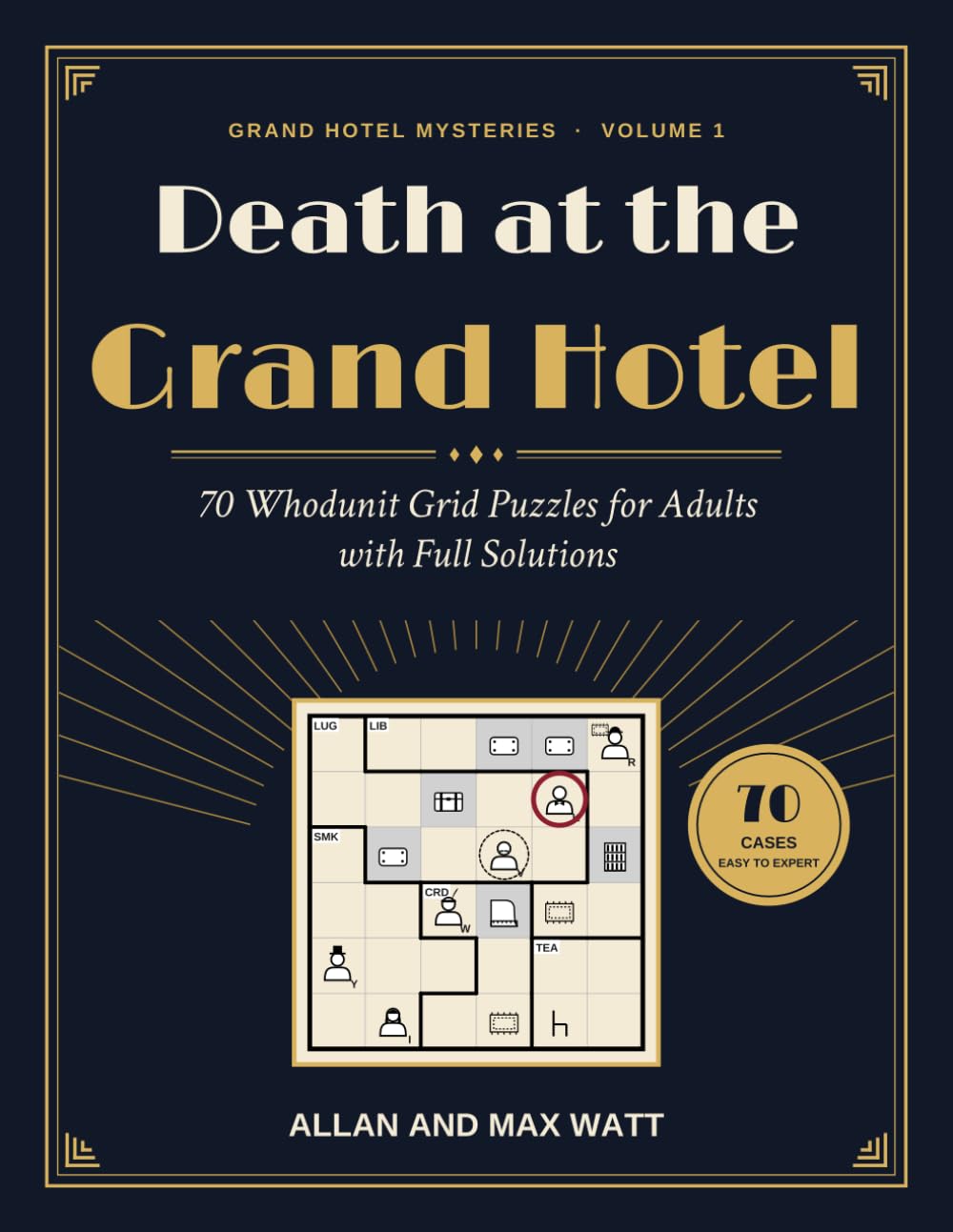 Death at the Grand Hotel: 70 Whodunit Grid Puzzles for Adults with Full Solutions (Grand Hotel Mysteries) baixar livro de graça