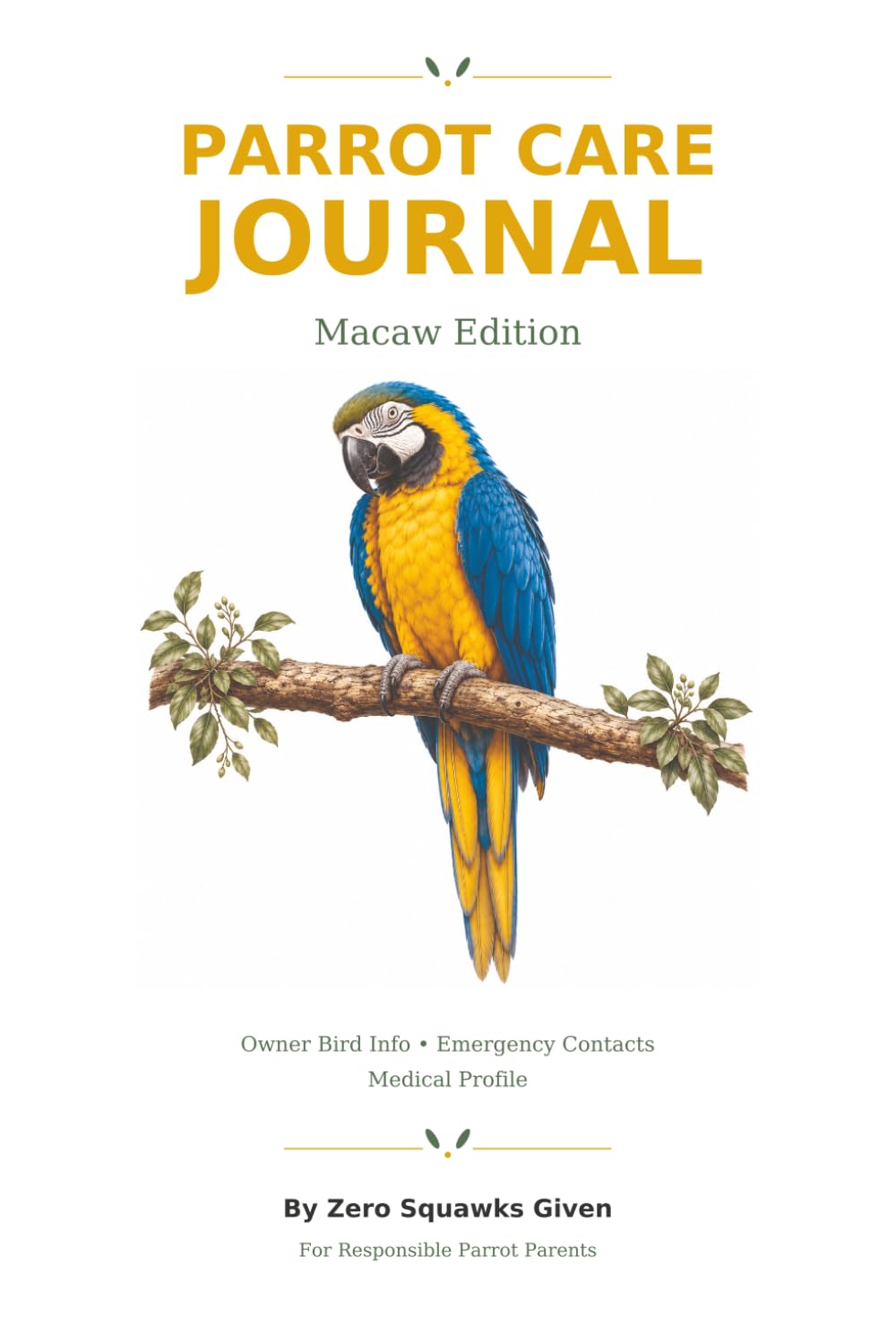 Parrot Care Journal: Macaw Edition baixar livro de graça