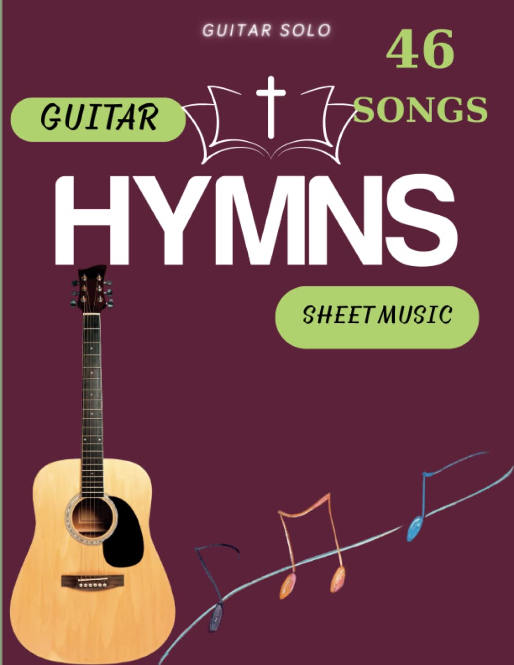 ler totalmente Guitar Sheet Music Hymns: Collection Of 46 Songs (Guitar Solo)
