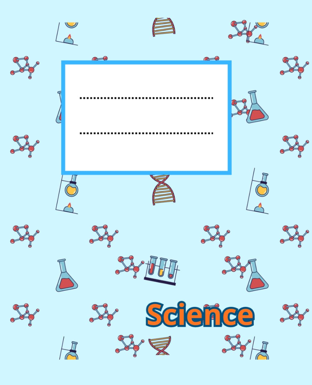 Science Composition Notebook: 7.5 x 9.25 inches, 100 Lined Pages, Colorful Lab & Biology Pattern Journal for Boys and Teens baixar o livro de graça