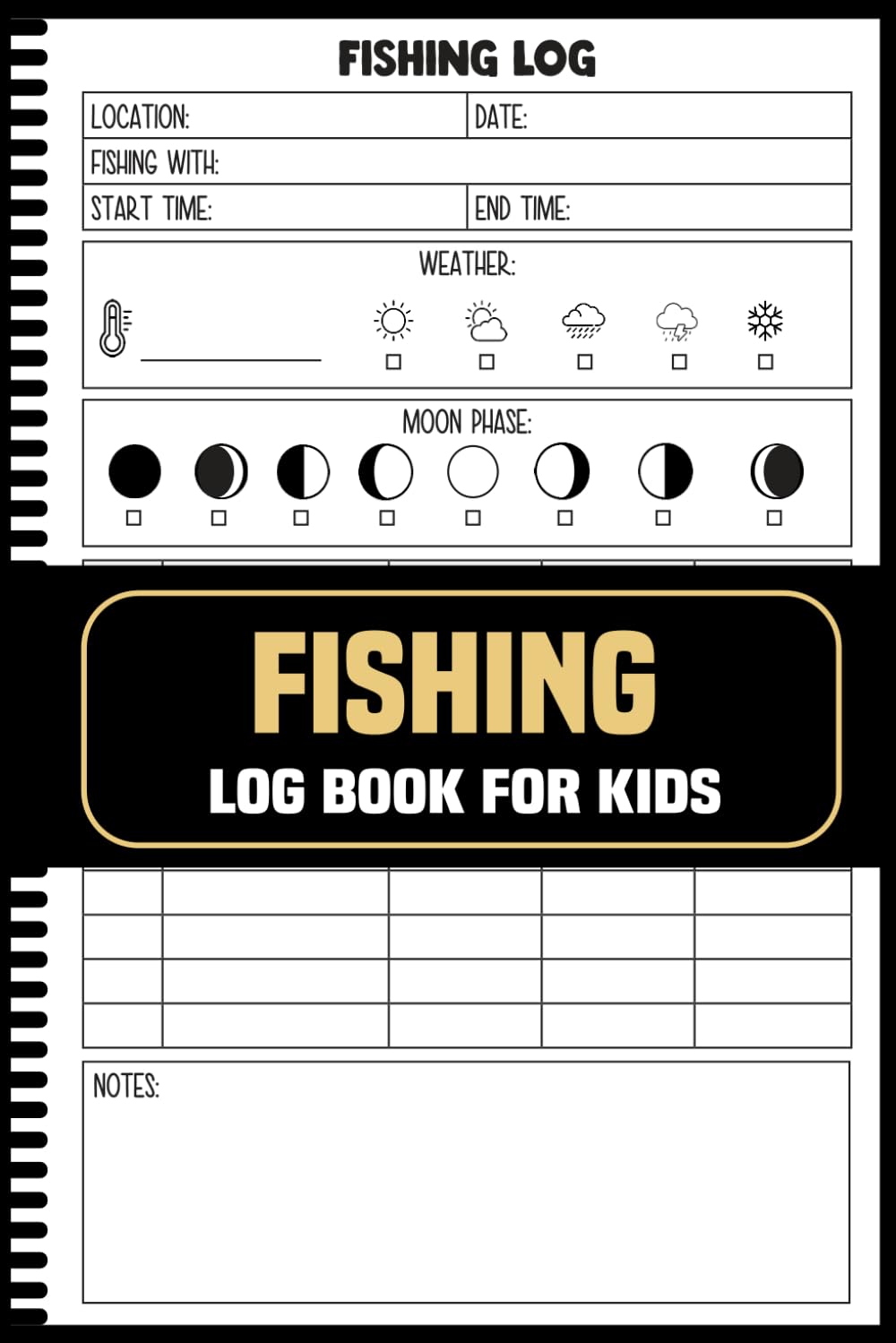 ler totalmente Fishing Log Book for Kids: Simple Outdoor Adventure Journal