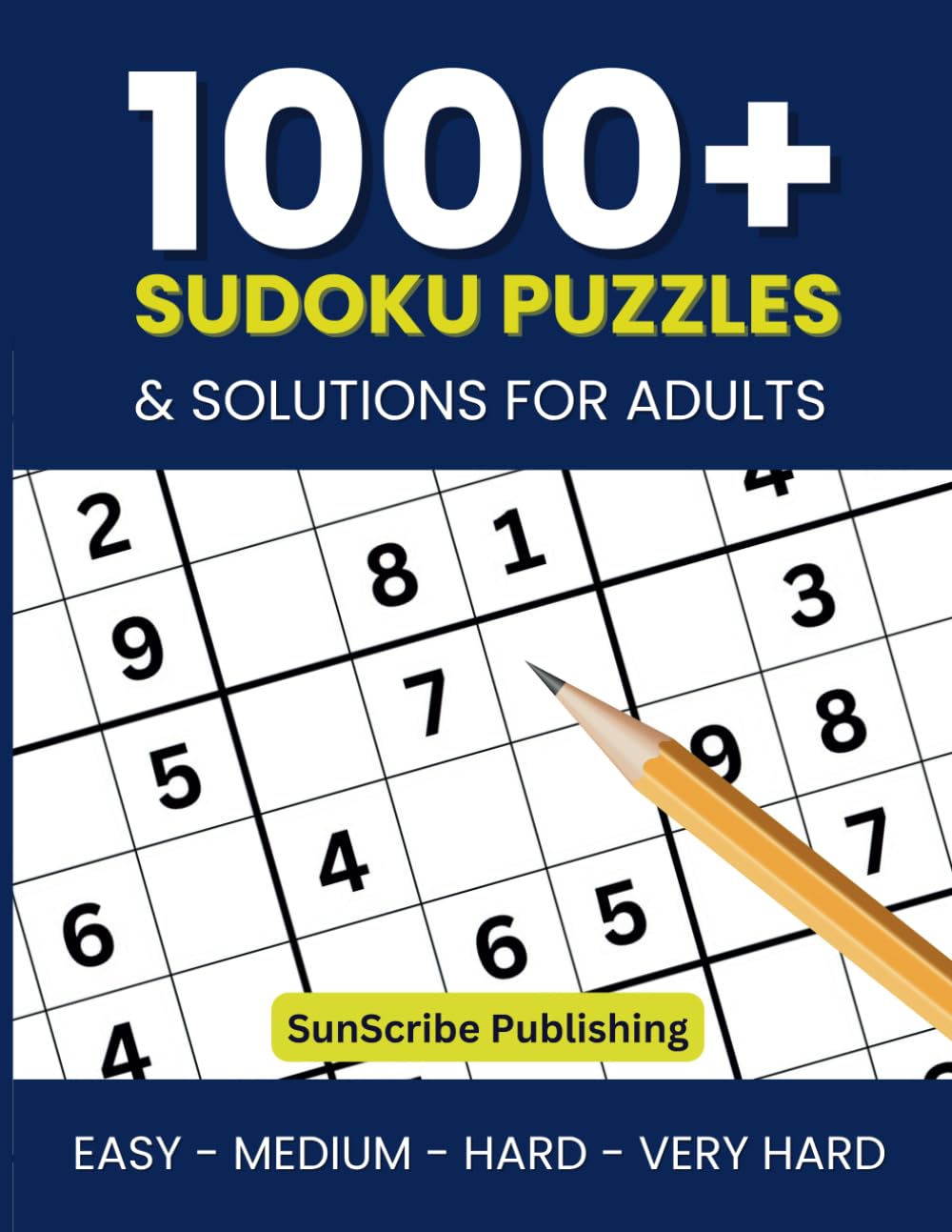 ler totalmente 1000+ Sudoku Puzzles & Solutions For Adults: Easy, Medium, Hard, Very Hard
