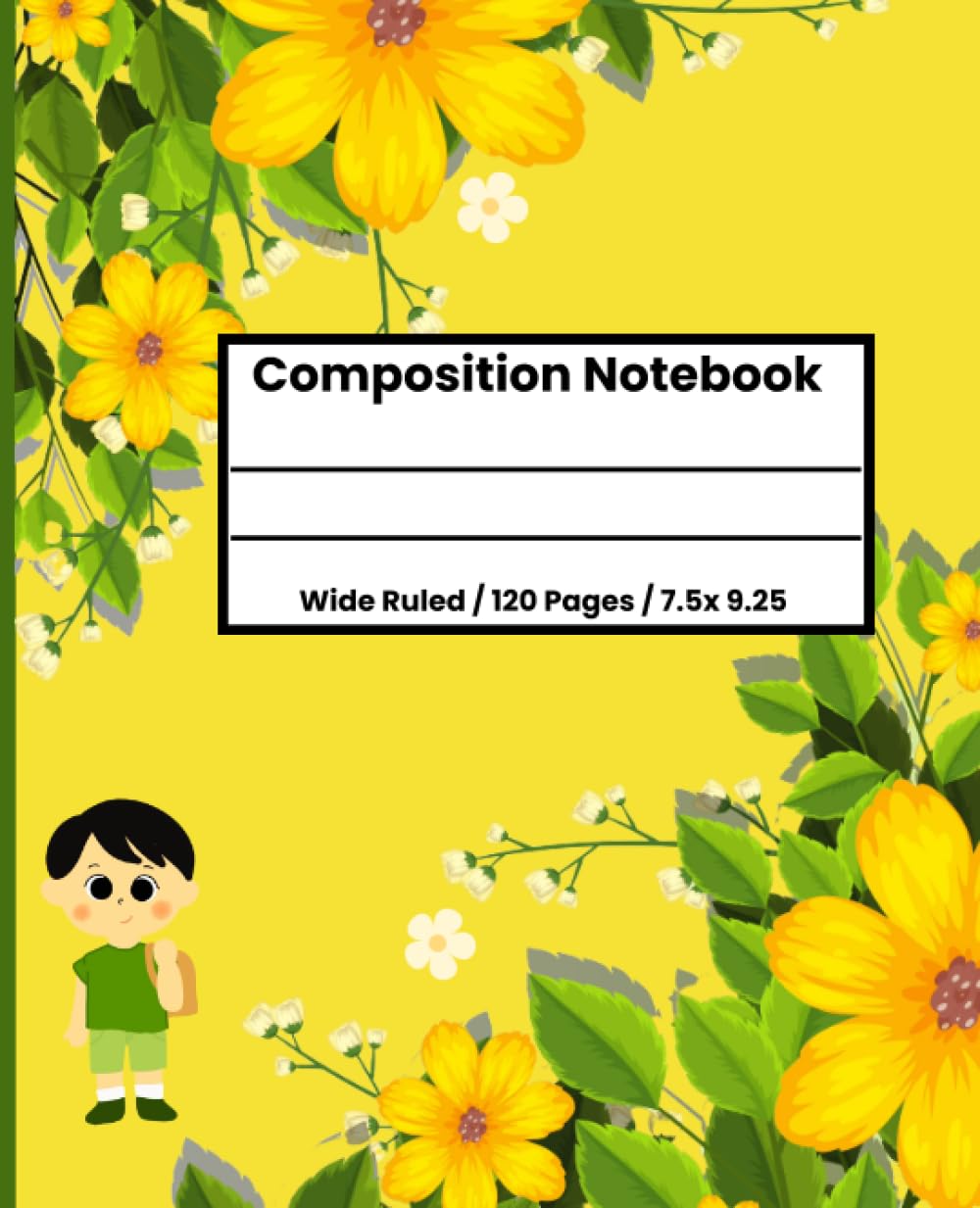 ler totalmente Yellow Composition Notebook Wide Ruled: Aesthetic Notebook | Lined Paper Journal For School Supplies, Writing or Doodling | Gift For Teens, Girls, Boys, Teachers and Students |