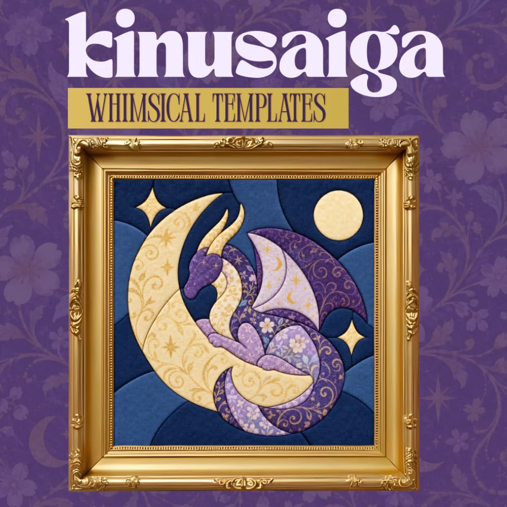 Kinusaiga Whimsical Template Book: 35 Beginner-Friendly Templates Square for Fabric Art baixar o livro de graça