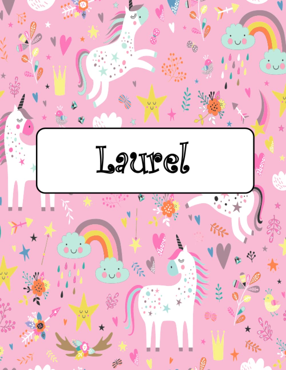 capítulo por capítulo baixar Laurel: Unicorn Notebook Personal Name Wide Lined Rule Paper | The Notebook For Writing Journal or Diary Women & Girls Gift for Birthday, For Student, Back to schoo | 160 Pages Size 8.5x11inch