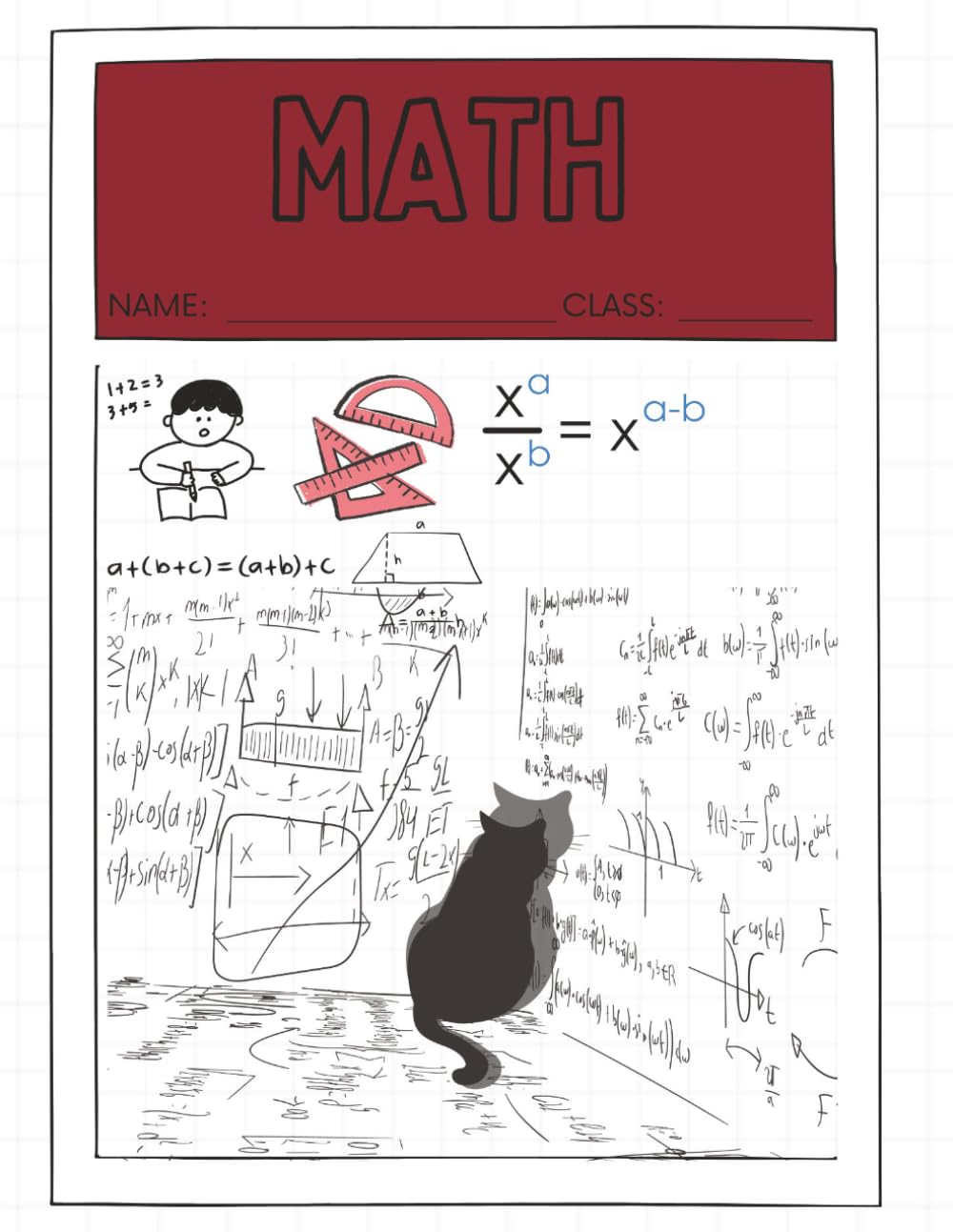 capítulo por capítulo baixar Math Graph Paper Notebook – ½ Inch Squares | Large 8.5×11 Grid for Geometry, Algebra and Graphing: 110 Pages of Large Grid Graph Paper for School, Homework, STEM Projects, Math Notes and Classroom Use