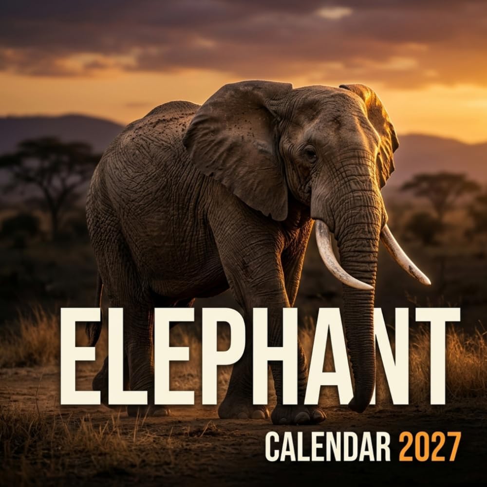 Elephant Calendar 2027: Majestic Giants of the Wild baixar o livro de graça