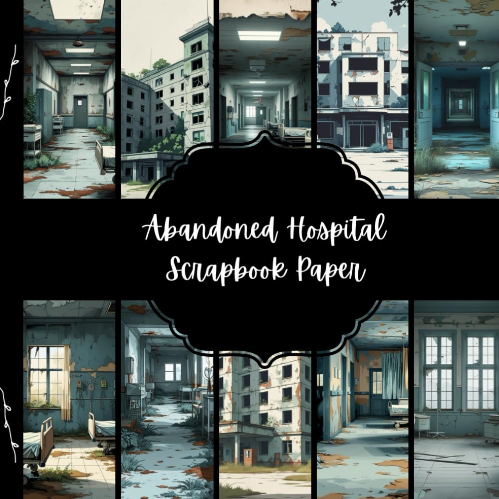 ler totalmente Abandoned Hospital Scrapbook Paper, Creepy Junk Journal Paper, Medical Decorative Paper, DIY Projects, Origami, Collage Sheets, Decoupage Paper, 10 Designs, Double Sided