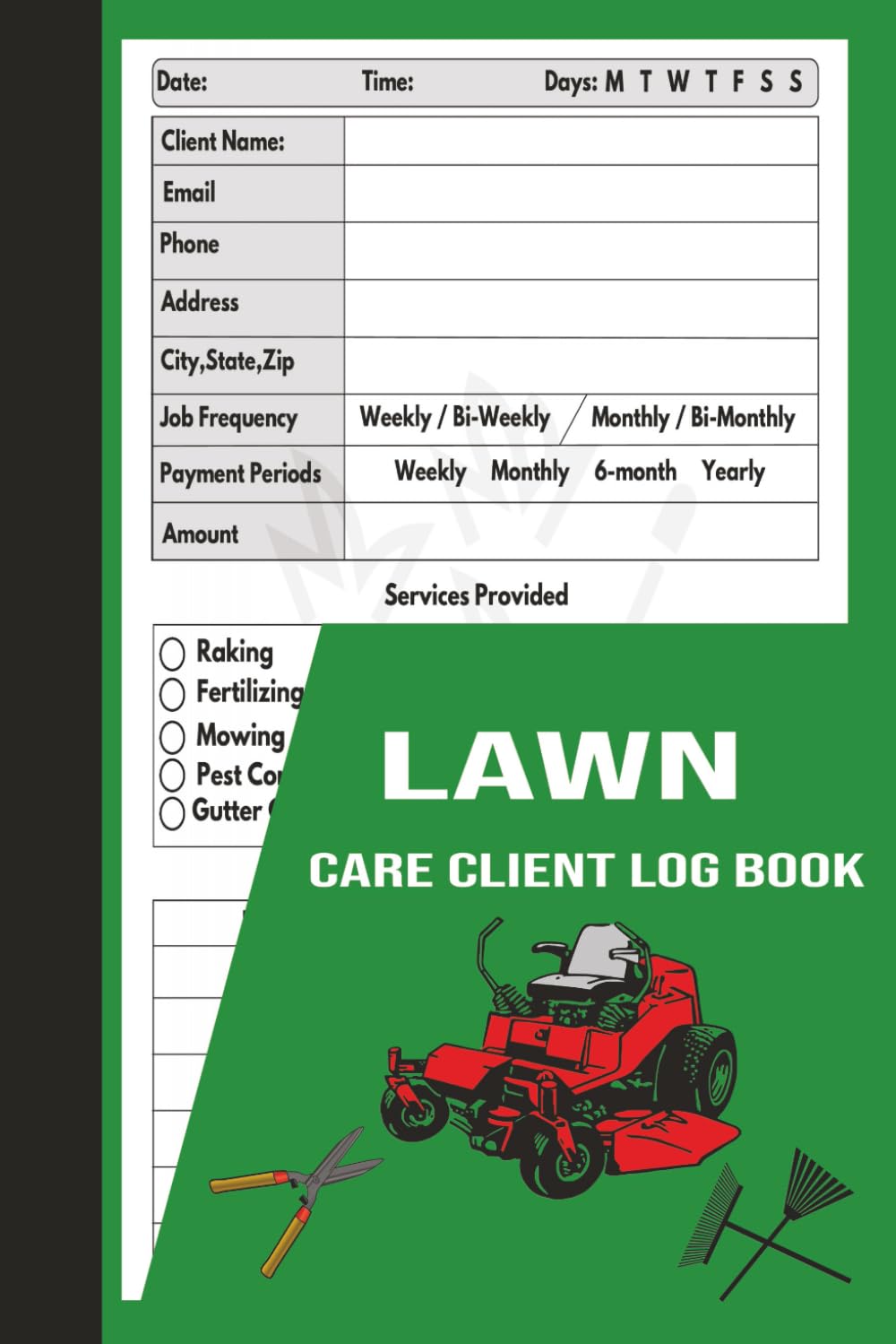 Lawn Care Client Log Book: Appointment logbook,simple lawn mowing and landscape, Track And Record Your Client's Information Easily baixar livro de graça