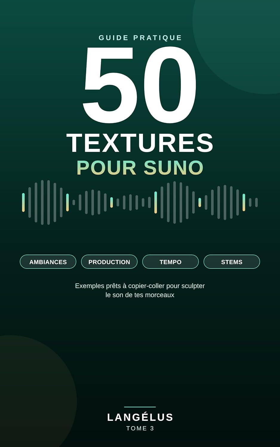 ler totalmente 50 Textures pour Suno: Exemples prêts à copier-coller pour sculpter le son de tes morceaux (French Edition)