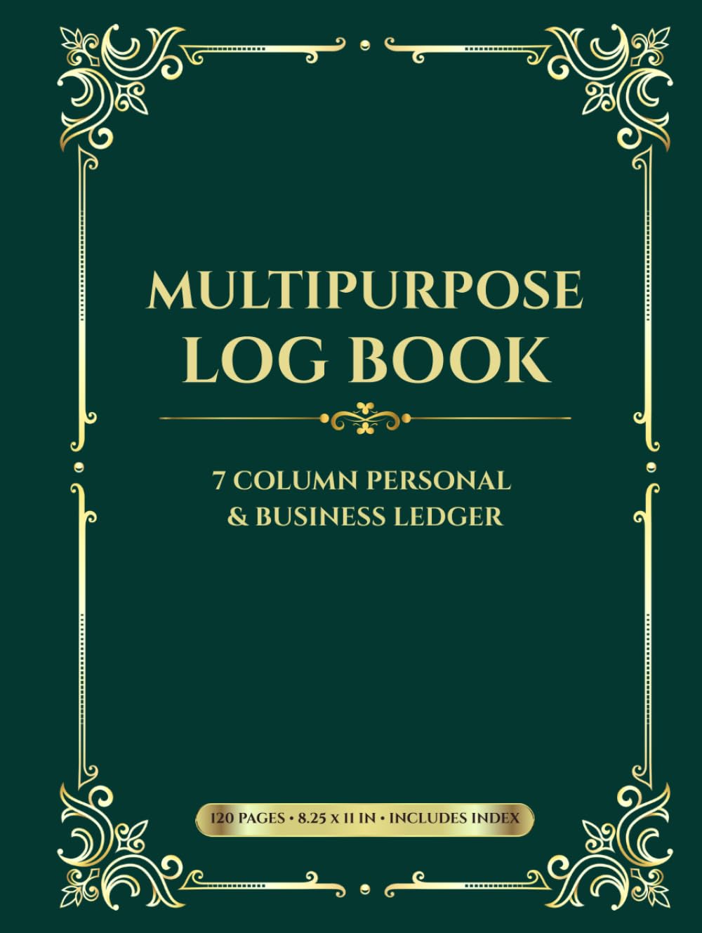 Multipurpose Log Book: 7 Column Ledger with Index & User Guide: Blank Bookkeeping, Accounting, Expense Tracking, Inventory, Mileage & Order Logbook... Personal Use | Large 8.5x11 Inches, 120 Pages baixar livro de graça