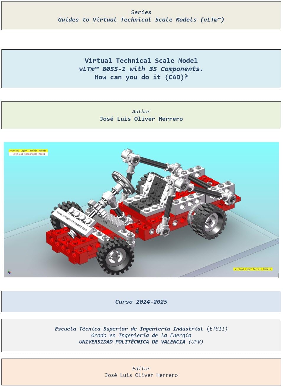 Virtual Technical Scale Model vLTm™ 8055-1 with 35 Components. How can you do it (CAD)? (Guides to Virtual Technical Scale Models (vLTm™) Book 1049) (English Edition) baixar o livro de graça