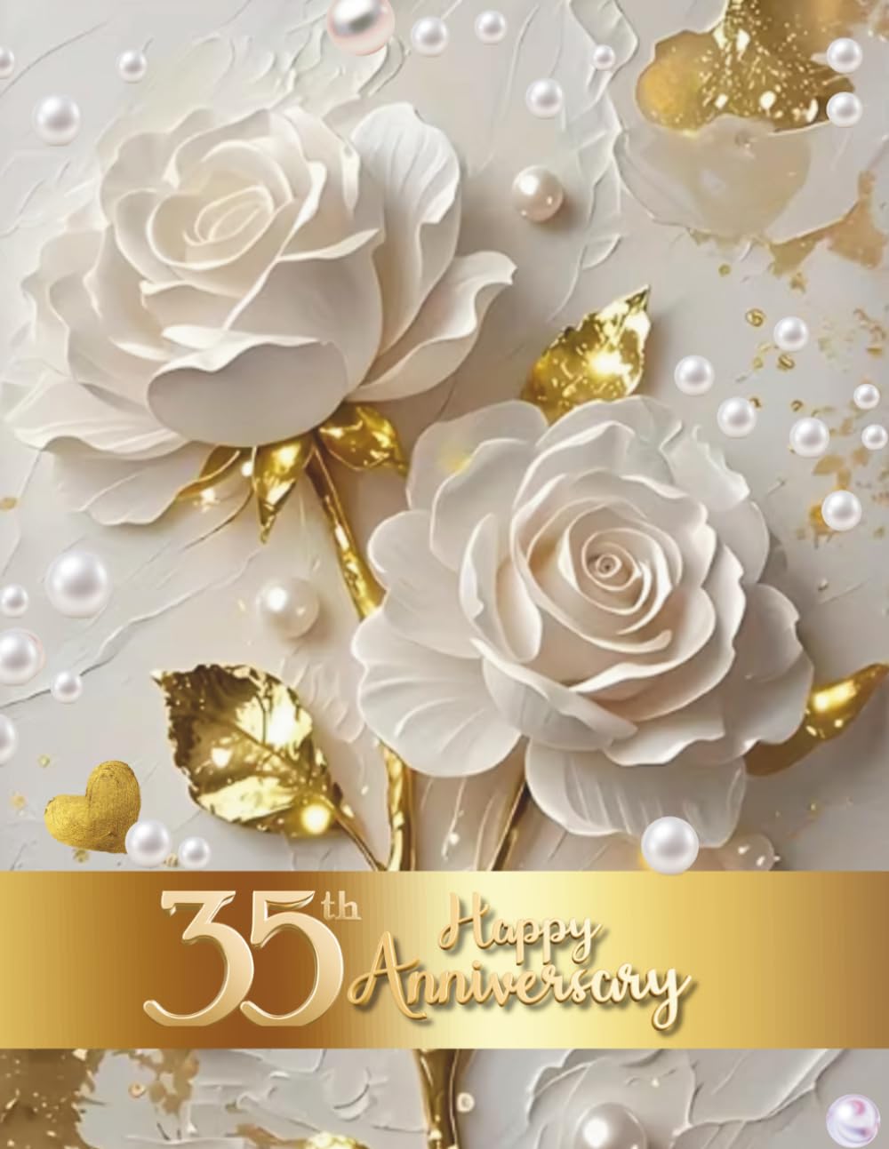 35th Happy Anniversary: Wedding Anniversary Guest Book for congratulations and warm words from guests celebrating Coral Jubeele with happy couple baixar o livro de graça