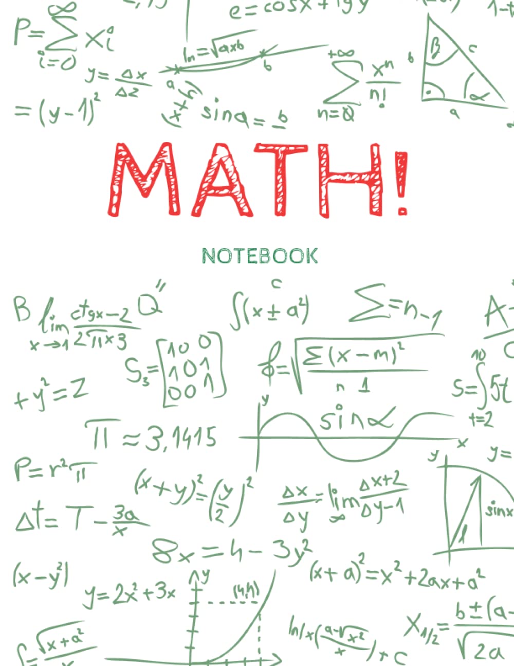 ler totalmente MATH Notebook: Lined Graph Paper Notebook [Large 8.5X11], Grid Paper Notebook1/4 inch Squares 4x4, Grid Paper for Math and Science Students