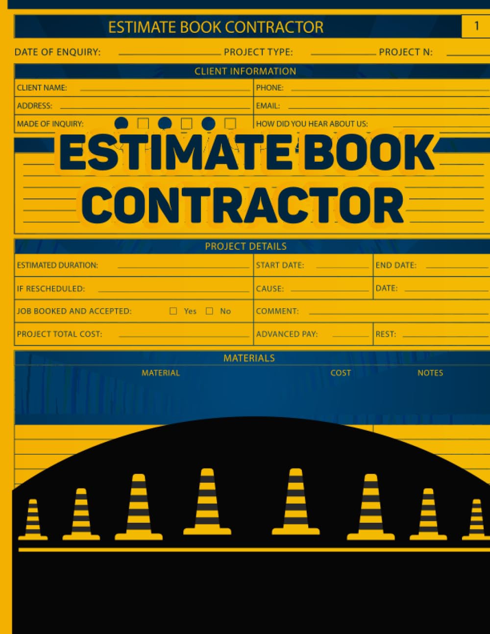 Estimate Book Contractor: Log Book To Record Client Details| Personalized Contractor Job Carbonless Estimate Book baixar o livro de graça