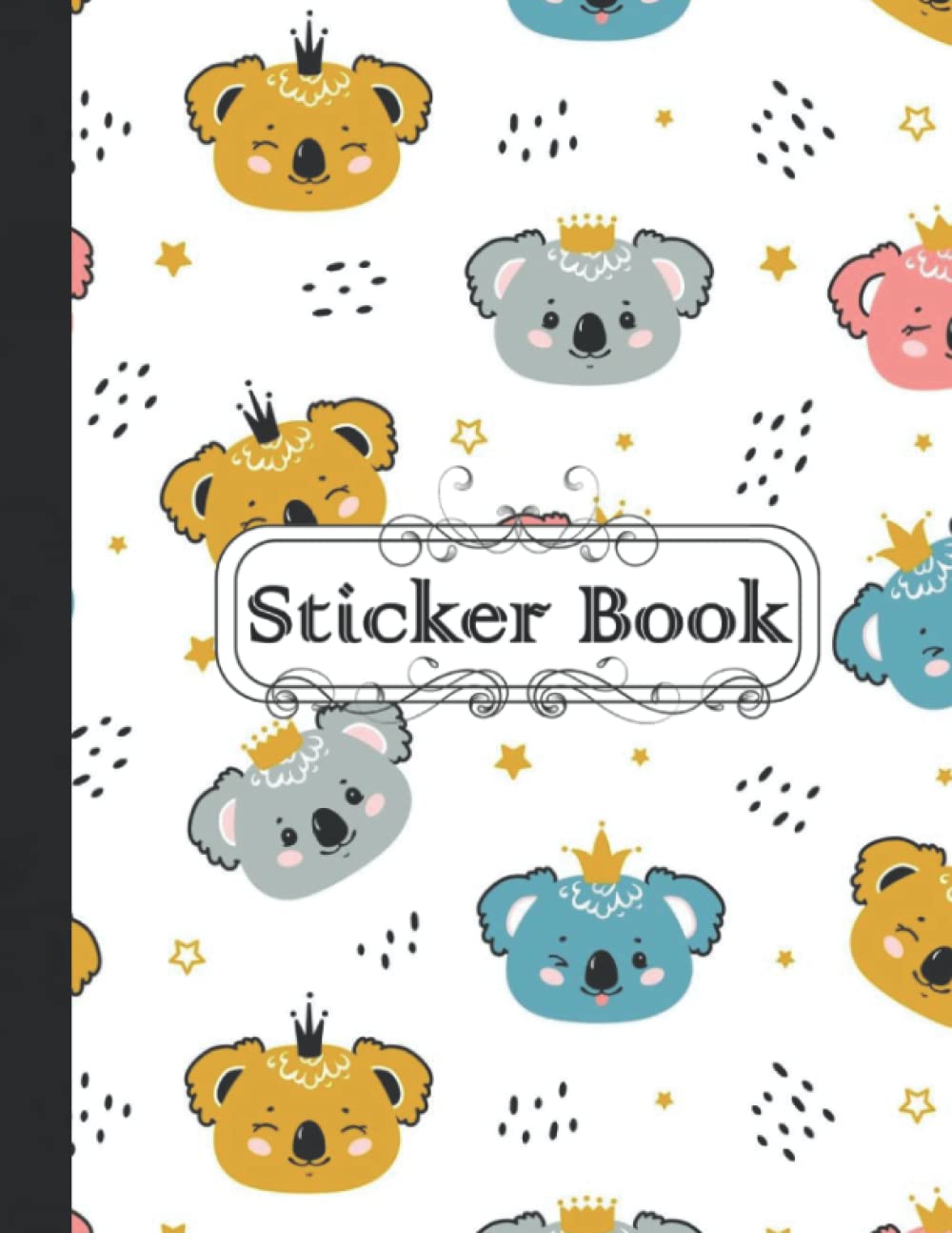 capítulo por capítulo baixar Sticker Book: Blank Sticker Album, Koala Sticker Collecting Book for Kids, Cute Blank Notebook for Sticker Collection, 8.5x11