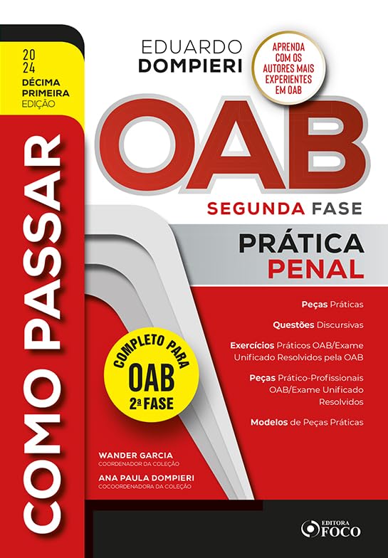 Como Passar OAB - 2ª Fase - Prática Penal - 11ª Ed - 2024 baixar o livro de graça