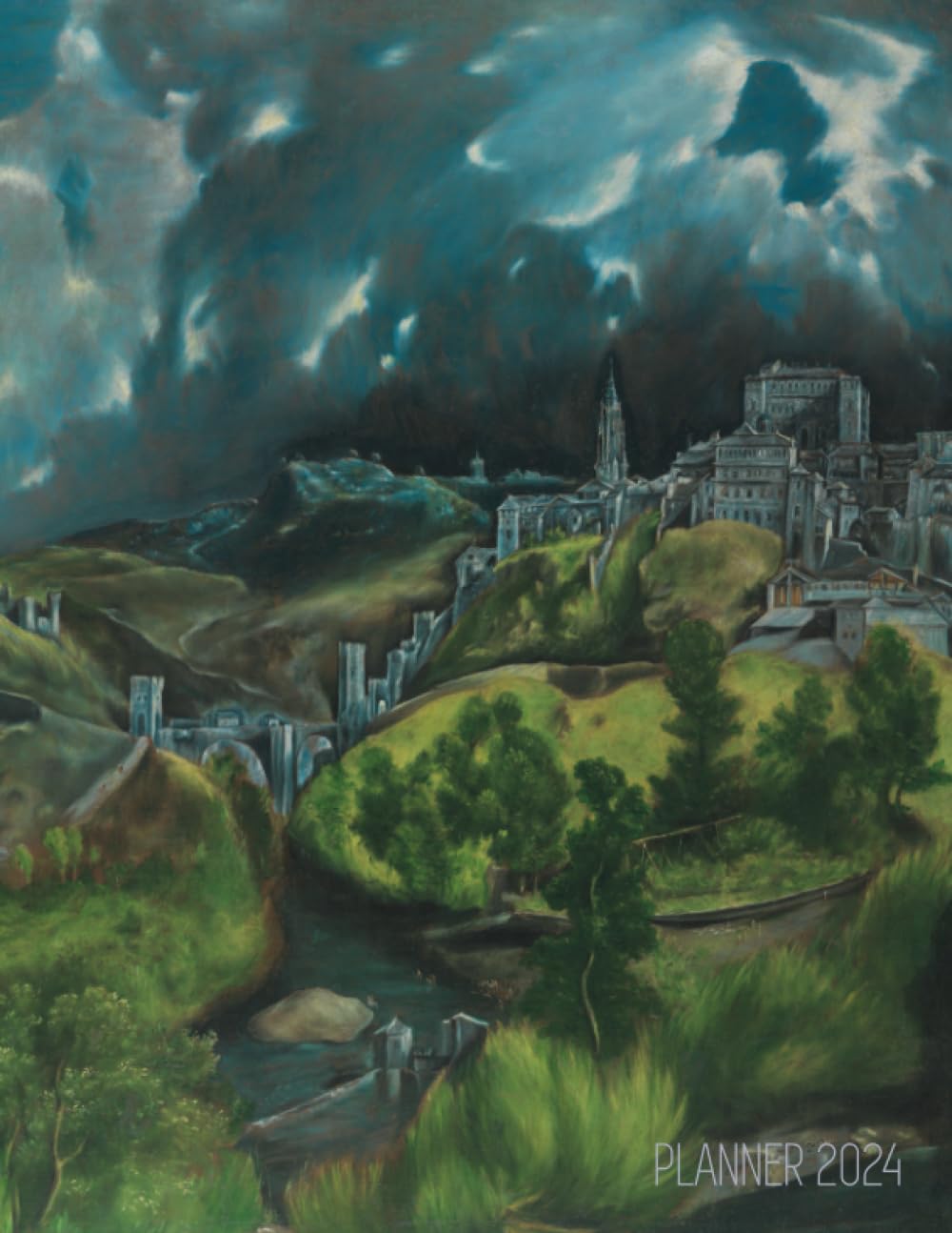 capítulo por capítulo baixar El Greco Planner 2024: View of Toledo Painting | Agenda with Artistic Painting | Mannerist Art Organizer