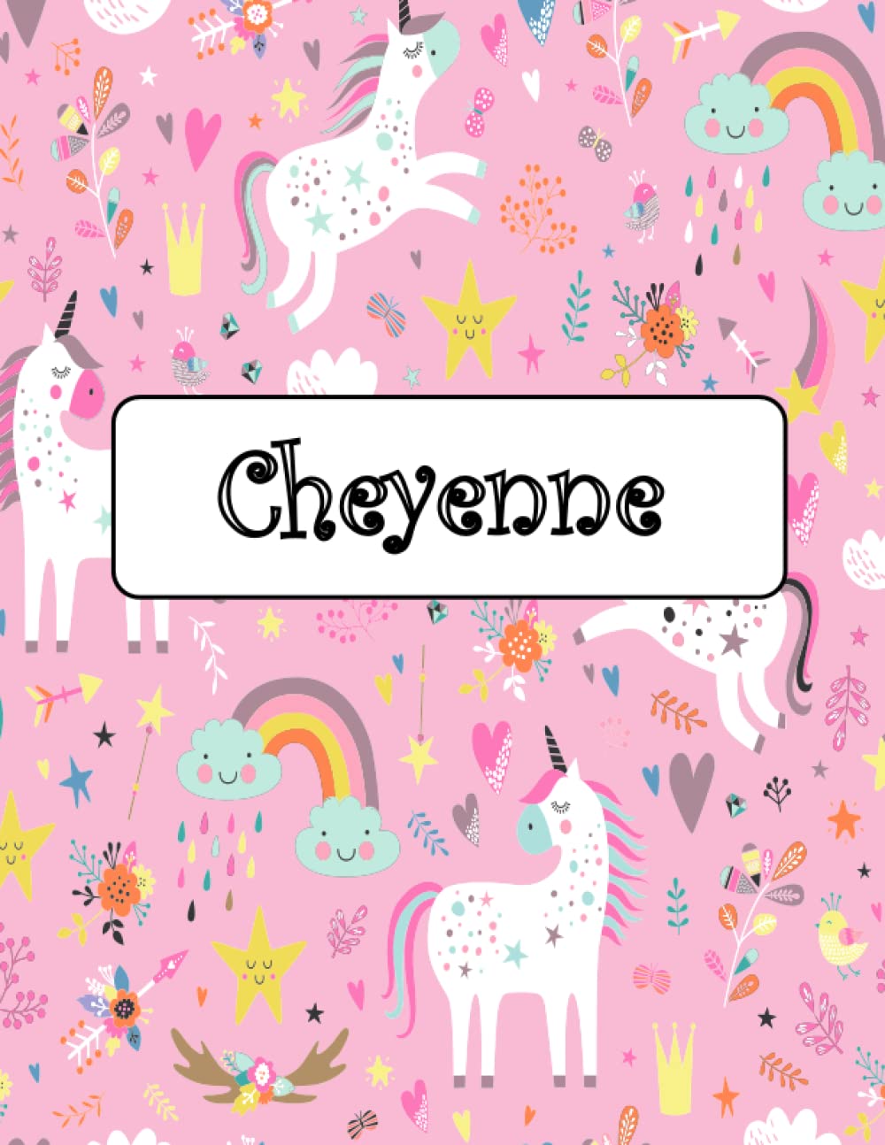 Cheyenne: Unicorn Notebook Personal Name Wide Lined Rule Paper | The Notebook For Writing Journal or Diary Women & Girls Gift for Birthday, For Student, Back to schoo | 160 Pages Size 8.5x11inch baixar livro de graça