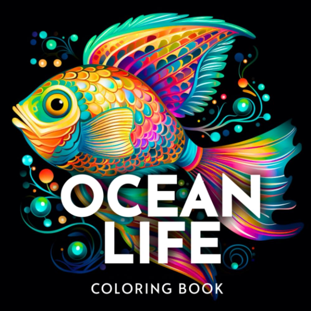 capítulo por capítulo baixar Ocean Life Coloring Book For Adults: Sea Animals Coloring Book For Adults To Relax And Stay Mindful, Fish Adult Coloring Book With Ocean Scenes