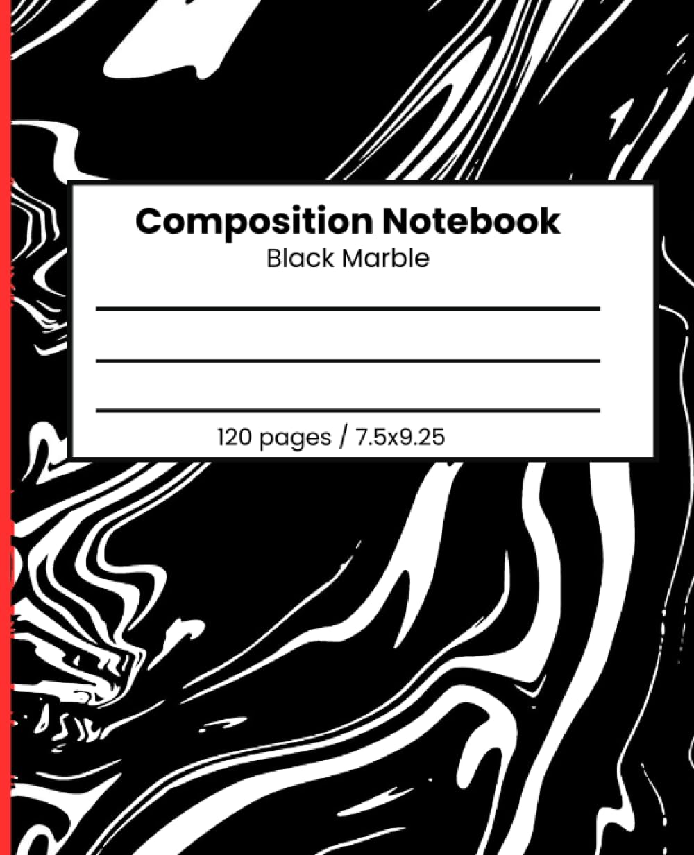 Black Marble Composition Notebook: Marble Wide Ruled Lined Paper Subject Book | Blanked Journal For Kids Teens Boys Girls and Students (School Essentials) baixar livro de graça