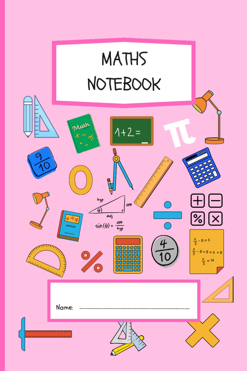 capítulo por capítulo baixar A5 Maths Notebook: Cool Notebook with 120 square grid pages: Maths Notebook for Students, GCSE & A-Level Revision Notes, Lab Records, Homework, and Study Planning