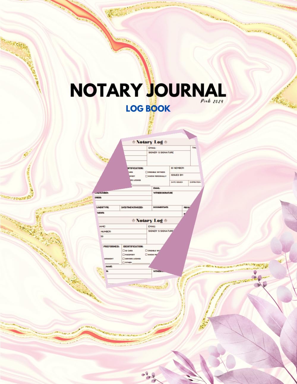 Notary Journal Log Book Pink 2024: Notarial Acts Notebook for 230 Records baixar o livro de graça