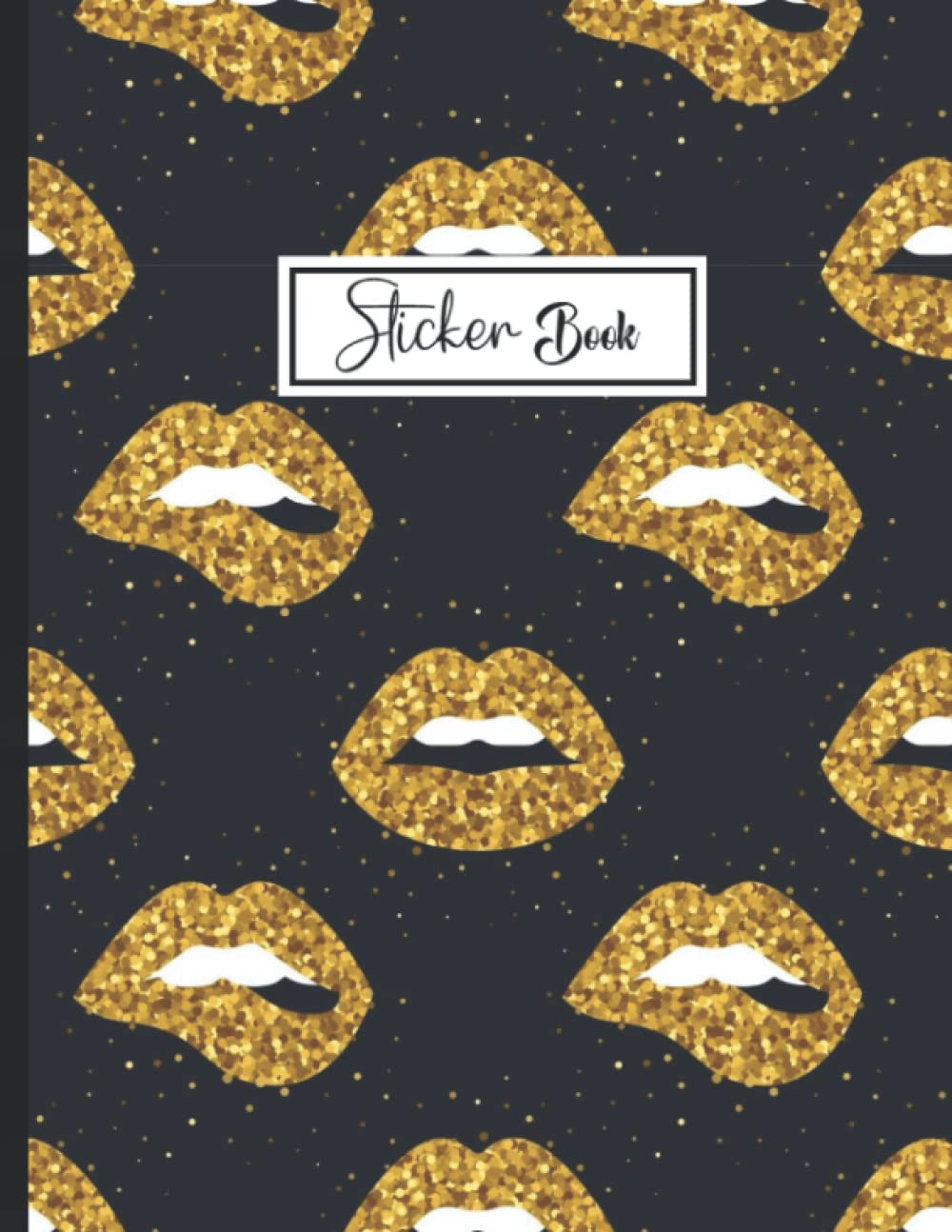 ler totalmente Sticker Book: Blank Sticker Collection Book for Girls with Lips.