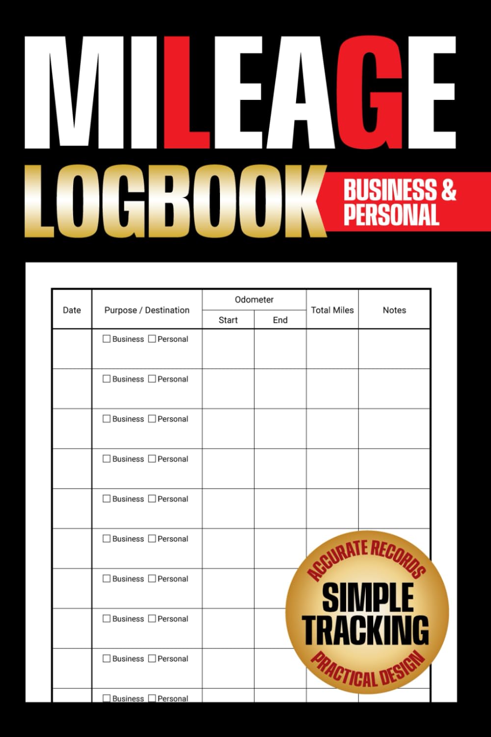 Mileage Logbook: Vehicle Mileage Tracker with Odometer Records, Fuel and Maintenance Log for Small Business, Personal Use, Tax Reporting, and Self-Employed Drivers baixar o livro de graça