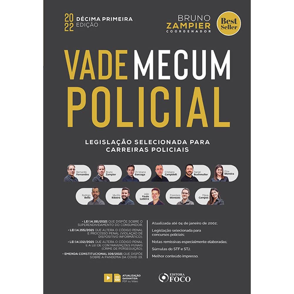 VADE MECUM POLICIAL - LEGISLAÇÃO SELECIONADA PARA CARREIRAS POLICIAIS - 11 ª ED - 2022 baixar livro de graça