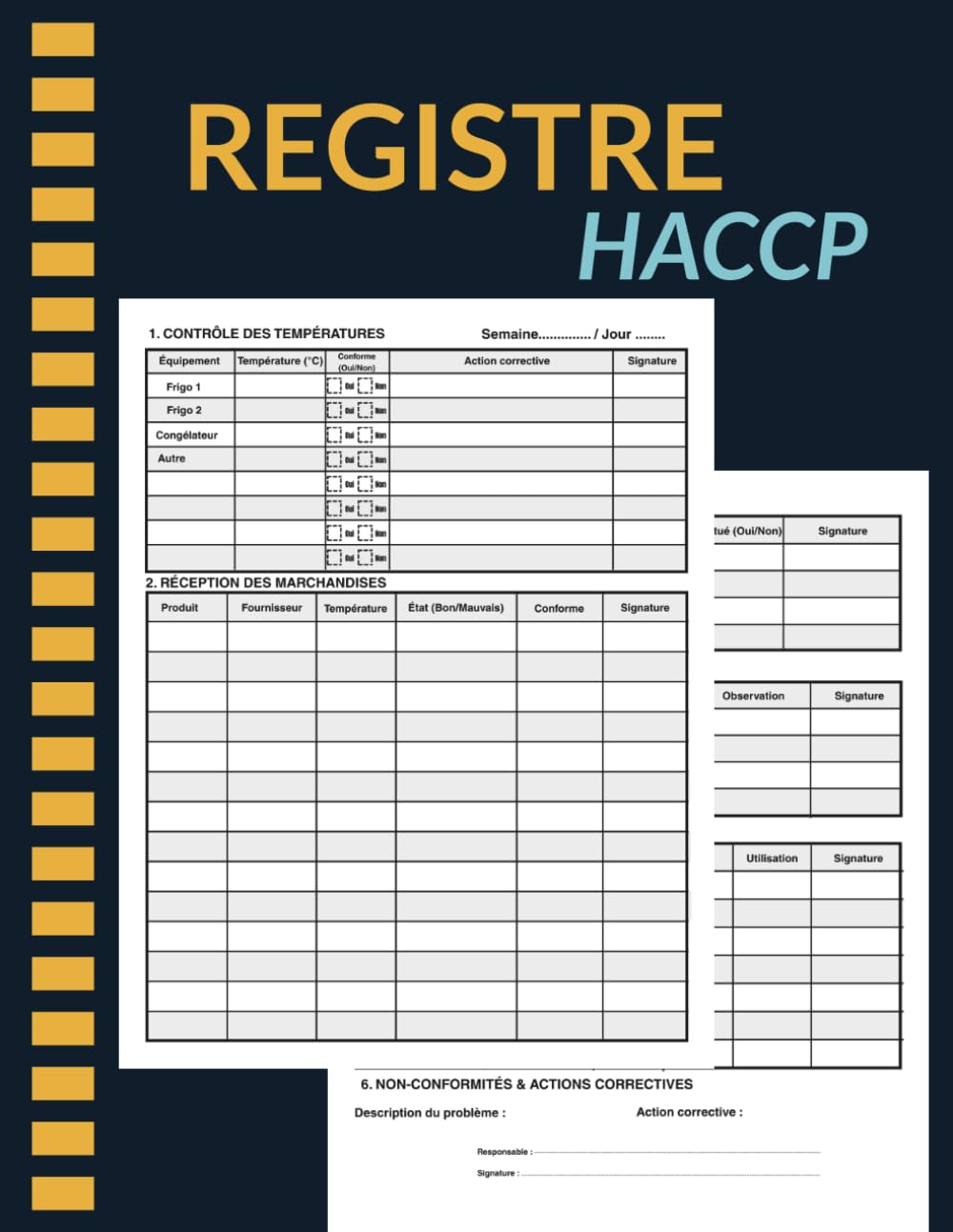 capítulo por capítulo baixar Registre HACCP:Cahier HACCP pour la gestion quotidienne de l'hygiène alimentaire, incluant le contrôle des températures, le nettoyage, les livraisons... simple et professionnel. (French Edition)