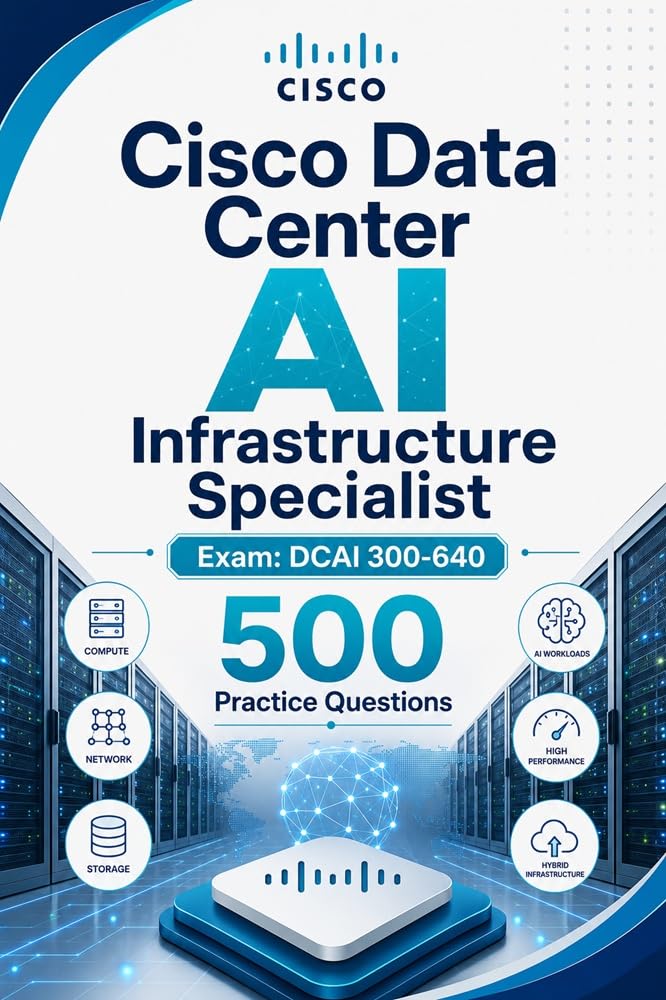 Cisco Data Center AI Infrastructure Specialist - Exam: DCAI 300-640: 500 Practice Questions and Detailed Explanations for Implementing Cisco Data Center AI Infrastructure (English Edition)