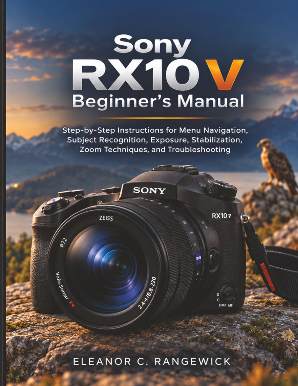 ler totalmente Sony RX10 V Beginner's Manual: Step-by-Step Instructions for Menu Navigation, Subject Recognition, Exposure, Stabilization, Zoom Techniques, and Troubleshooting