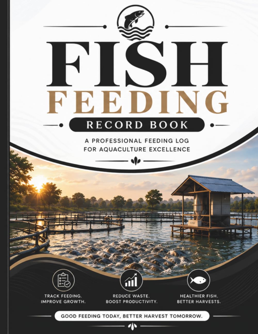 ler totalmente Fish Feeding Record Book: Daily Fish Farm Feeding Log for Aquaculture Feed Management, Feed Tracking, Pond Records, Hatchery Operations and Commercial Fish Farmers
