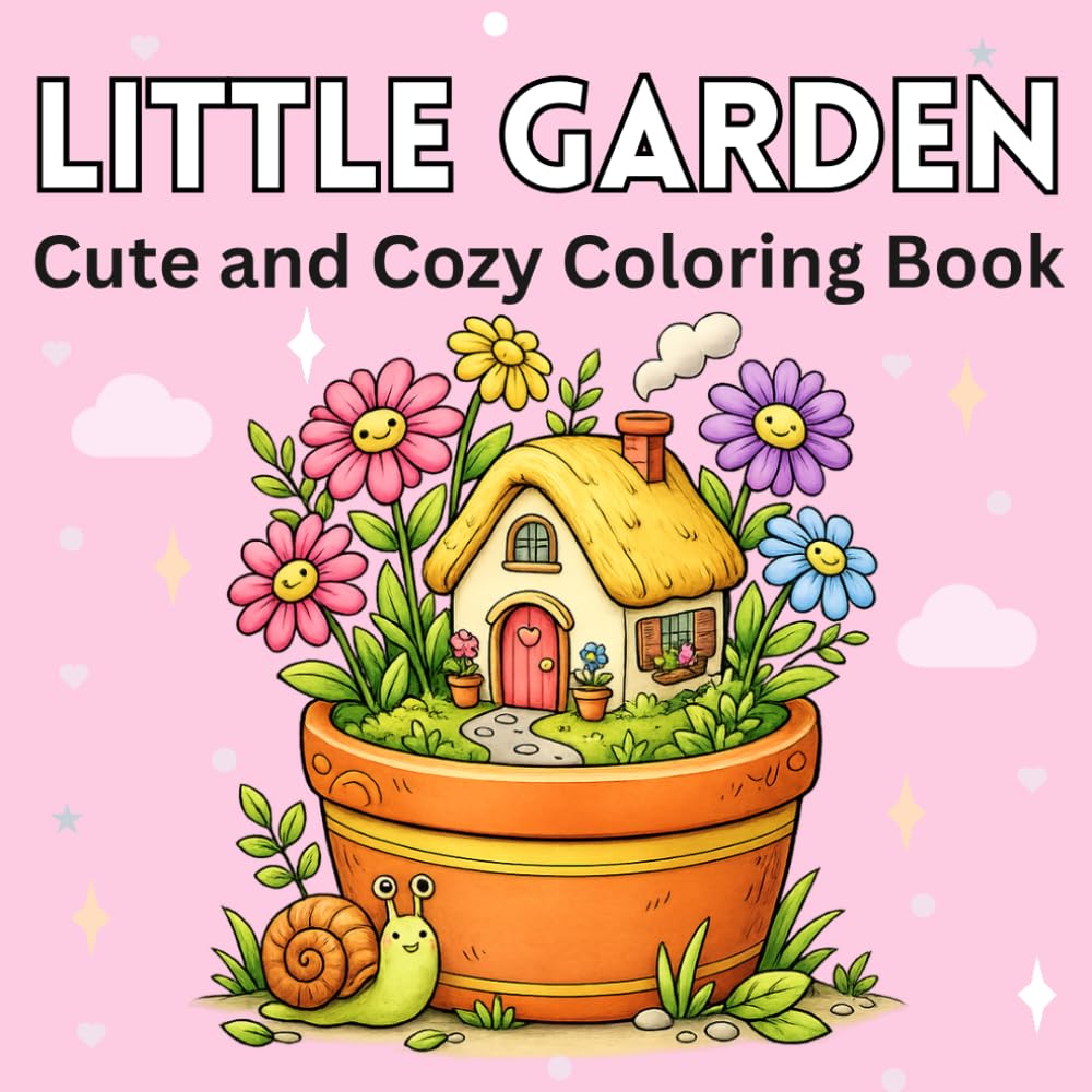 capítulo por capítulo baixar Little Garden Homes Coloring Book: 50 Cute and Cozy Garden Scenes with Bold, Easy Designs Featuring Tiny Homes, Friendly Animals, Flowers, Mushrooms, and Peaceful Nature for Relaxing Coloring